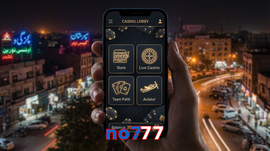 Main screen of No777 app page for PK players