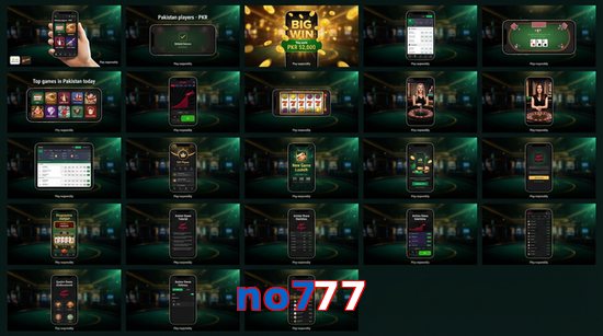 Main screen of No777 bet page for PK players